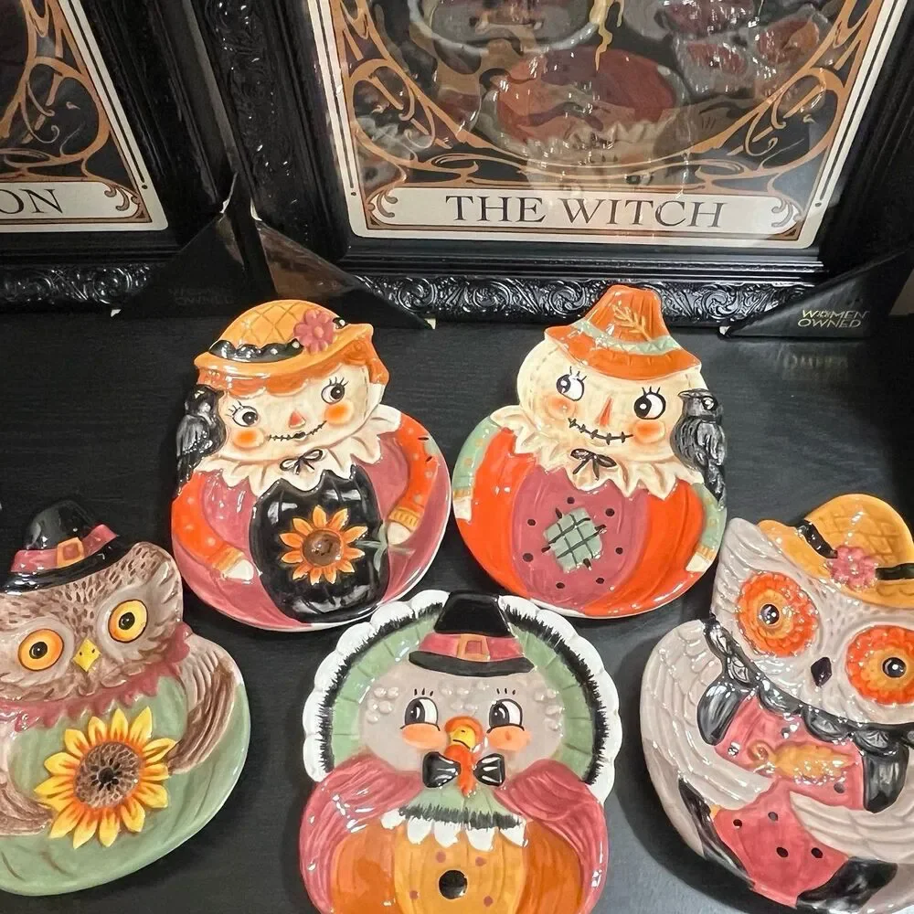 Johanna Parker Fall Thanksgiving Mini Plates Set of 5